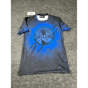 Excision‎ T Shirt Mens M Blue Graphic Lost Lands 2021 Music Festival Event Merch